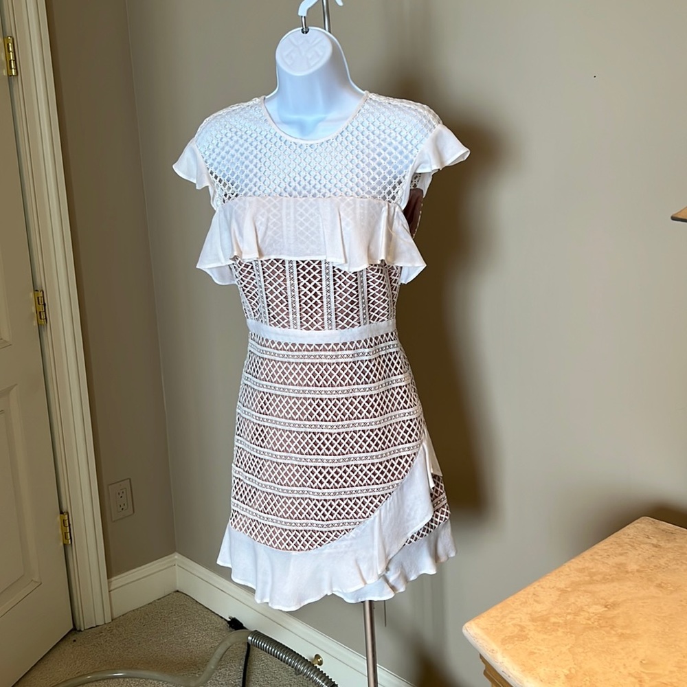 Designed in Los Angeles -Stylestalker lace overlay dress